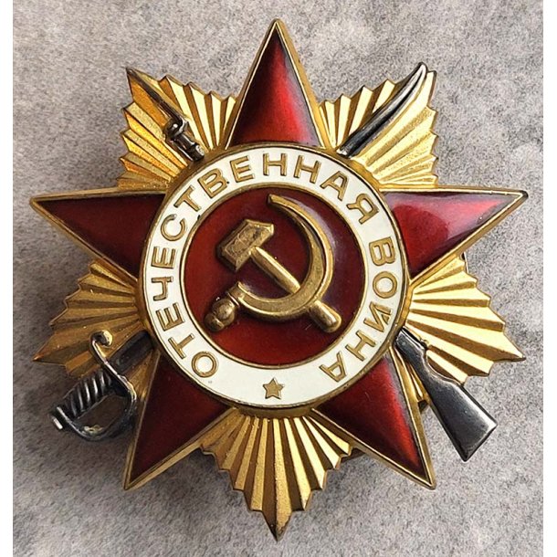 Soviet Order Of The Patriotic War St Class Issue Badge Soviet