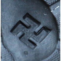 German WW2 Wound badge in black 1939 '129FK', Fritz Kohm, Pforzheim