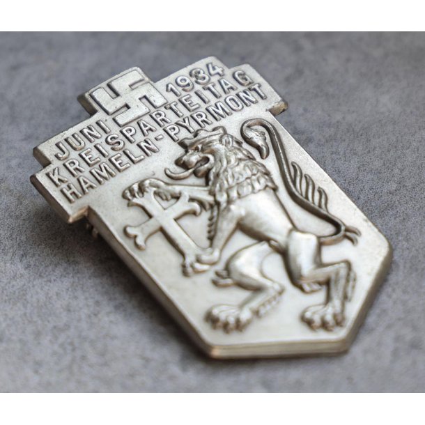 German WW2 Kreisparteitag Hameln-Pyrmont 1934 badge
