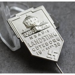 Swedish WW2 NSAP annual meeting Gothenburg 1938 badge