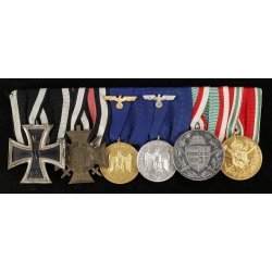 German WW1/2 6-place medal bar