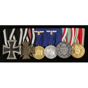 German WW1/2 6-place medal bar