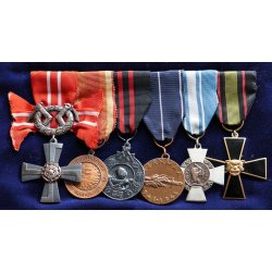Finnish WW2 6-place medal bar