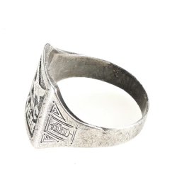 German WW2 Spanish Cross in silver with swords - cased + Legion Condor ring