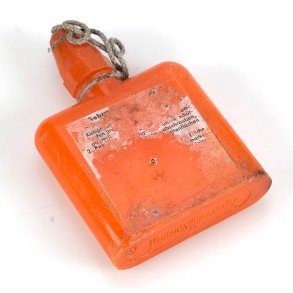 Skin decontamination ointment container