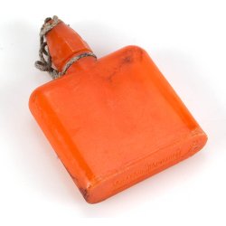 Skin decontamination ointment container