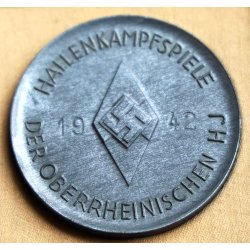 German WW2 Hallenkampfspiele der Oberrheinischen HJ 1942 cased victory award