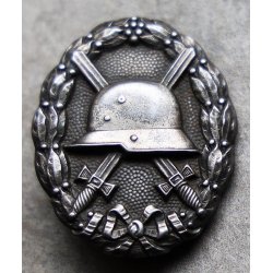 German WW1 Wound badge in silver 1918 - Godet 