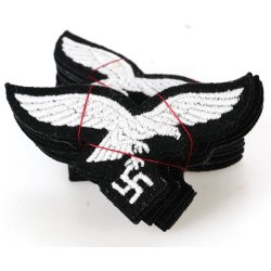 Luftwaffe Hermann Gring Division cap eagle (Carl Halfar Factory find)