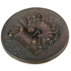 Finnish WW2 Winter War Commemorative Bronze Plaque