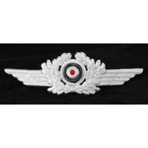 German WW2 Luftwaffe Visor cap wreath with cockade (Carl Halfar Factory find)