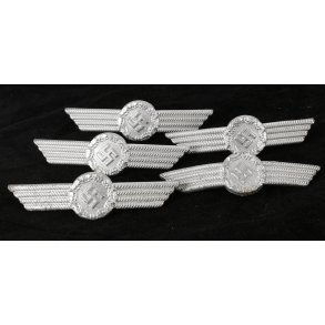 German WW2 Luftwaffe Airport Fire brigade visor cap wreath(Carl Halfar Factory find)