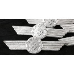 German WW2 Luftwaffe Airport Fire brigade visor cap wreath(Carl Halfar Factory find)