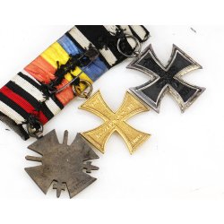 German WW1/2 3-place medal bar