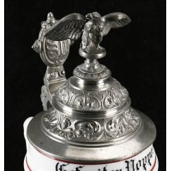 German Imperial Regimental beer stein  2. Badische Grenadier-Regiment �Kaiser Wilhelm I.� Nr. 110 Mannheim