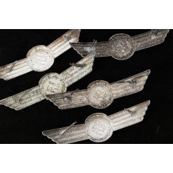 German WW2 Luftwaffe Airport Fire brigade visor cap wreath(Carl Halfar Factory find)