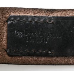 German WW2 DJ Members Belt &amp; Buckle 'RZM UE 72'