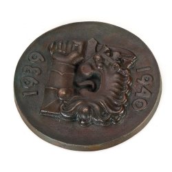 Finnish WW2 Winter War Commemorative Bronze Plaque