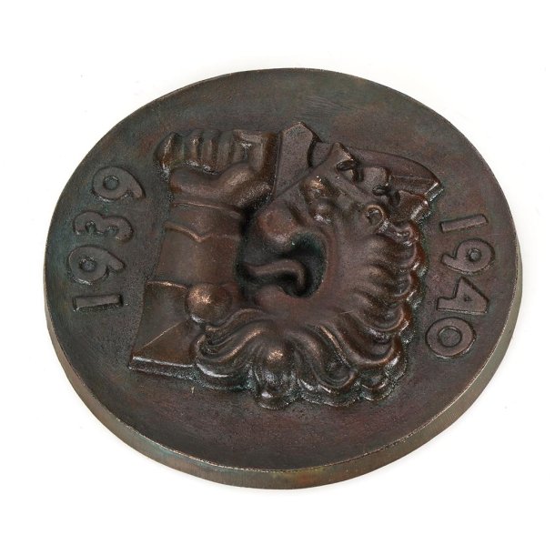 Finnish WW2 Winter War Commemorative Bronze Plaque