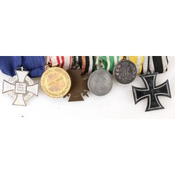 German WW1/2 6-place medal bar