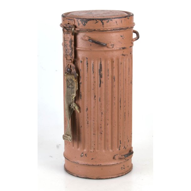 German WW2 Camo Gas Mask Canister