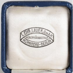 German WW1 Sport Organization for Athletics award plaque - cased