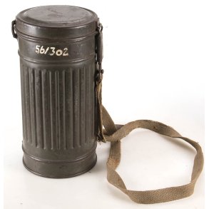 German WW2 Army Gas Mask with canister