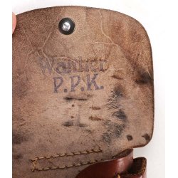 German WW2 Wehrmacht Walther PPK Holster (DRGM/Akah)