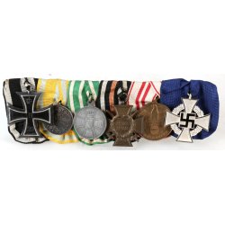 German WW1/2 6-place medal bar