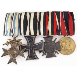 German WW1/2 4-place medal bar