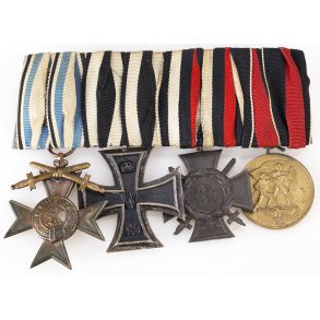 German WW1/2 4-place medal bar