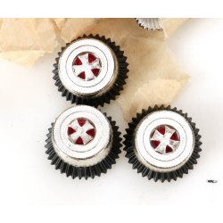 German WW2 Reserve Officer Visor cap cockade (Carl Halfar Factory find)