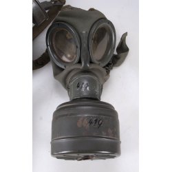 German WW2 Army Gas Mask with canister