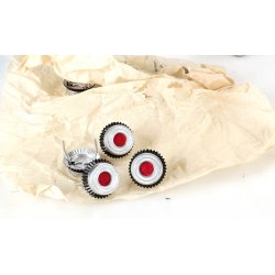 German WW2 Visor cap cockade, type3 (Carl Halfar Factory find)