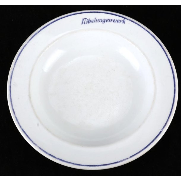German WW2 Panzer factory Nibelungenwerk porcelain plate