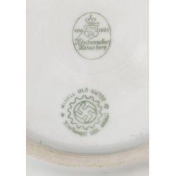 German WW2 Panzer factory Nibelungenwerk porcelain plate