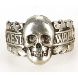 German WW2 Westwall skull ring 