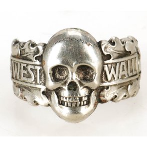 German WW2 Westwall skull ring 