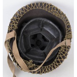 British WWII 1945 MkII Brodie Helmet with Camouflage Net