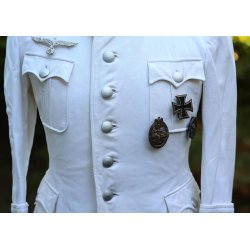 German WW2 Panzer Hauptmann summer service uniform