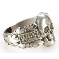 German WW2 Westwall skull ring 