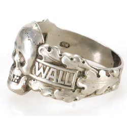 German WW2 Westwall skull ring 