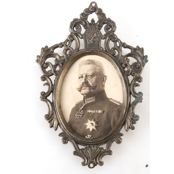 German WW1 Patriotic framed photo of Hindenburg