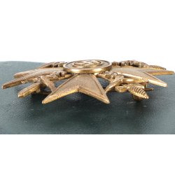 German WW2 Spanish Cross in bronze with swords 'L/12' - Cased