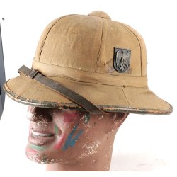 German WW2 Army Afrika Korps 1st pattern Tropical pith helmet