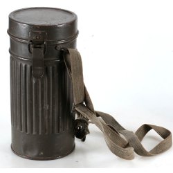 German WW2 Army Gas Mask with canister