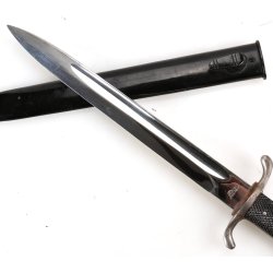 German WW2 Feuerschutzpolizei long Dress Bayonet "Georg Rieder, Munchen"