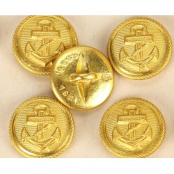 German WW2 Kriegsmarine set of 12 unissued buttons in original packing