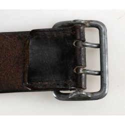German WW2 Army Officer's/Political Leather Belt And Double Claw Buckle 