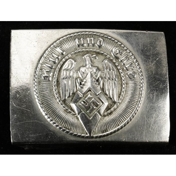 German WW2 HJ Members Belt Buckle Double marked "A A&S Ges Gesch RZM 17"